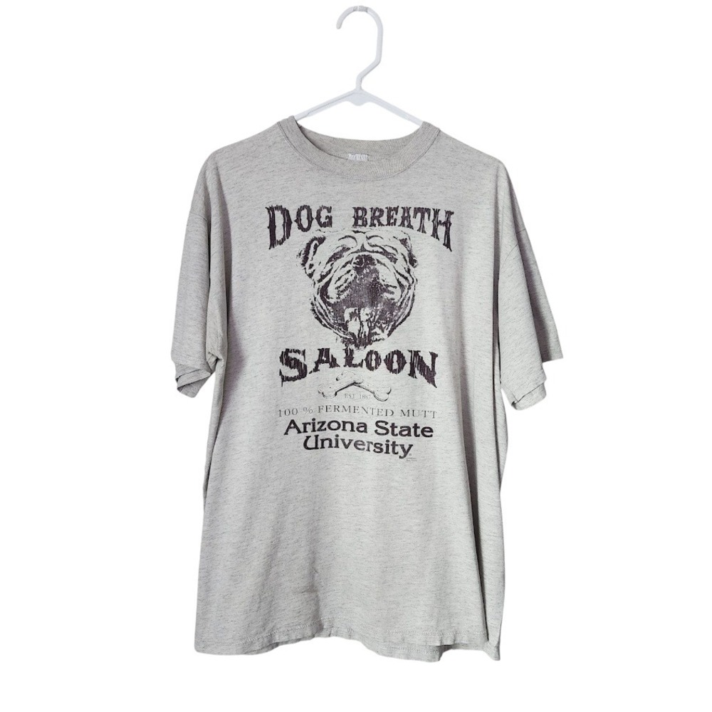 RUSSELL ATHLETIC 90s Dog Breath Saloon Arizona State University Tee Gray‎ XL USA